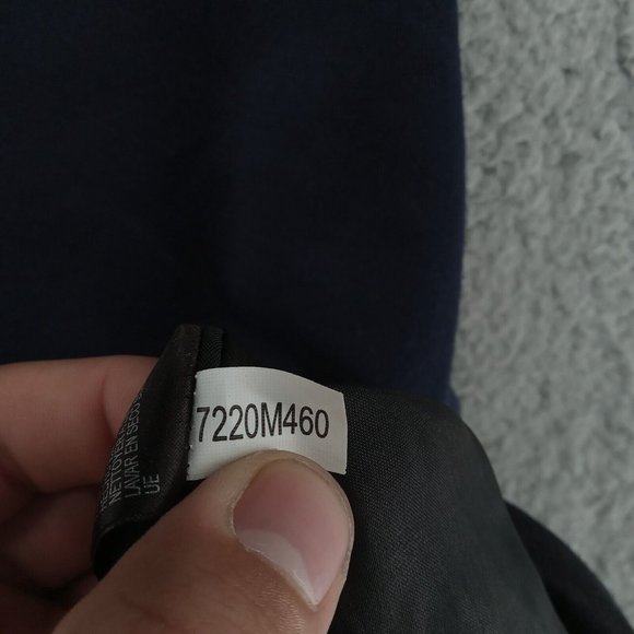 Tahari Dress Womens 4 Black Navy Color Block Tunic 3/4‎ Sleeve Basic Classicore - Picture 5 of 10